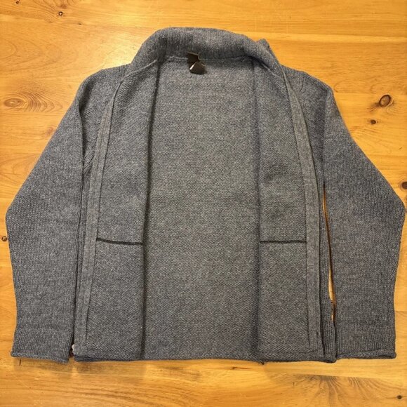 Vintage Sierra Designs Full Zip Shetland Wool Knit Sweater Mens Medium - Picture 4 of 16